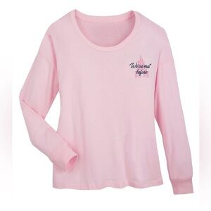 Disney Aurora Sleeping Beauty Long Sleeve Pink Shirt  Size Large